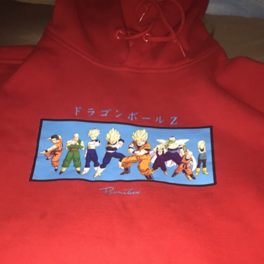 Dragonball Z and Primitive collab hoodie